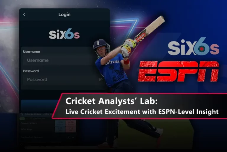 A mobile phone displaying live cricket scores and streaming from the Live Cricket ESPN platform.
